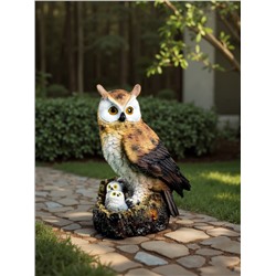Садовая фигура из гипса «Семейство сов», 26×13×17 см