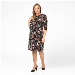 Платье, текстиль, коричневый