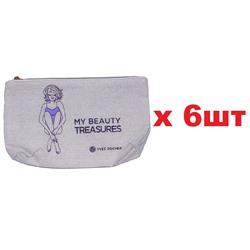 YR Косметичка 14,5*26*5см 6шт