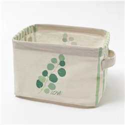 Текстильная корзинка «Эвкалипт», 20.5×16×14.5 см