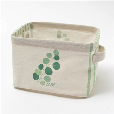 Текстильная корзинка «Эвкалипт», 20.5×16×14.5 см