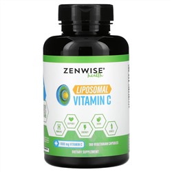 Zenwise Health, липосомальный витамин С, 1000 мг, 180 растительных капсул
