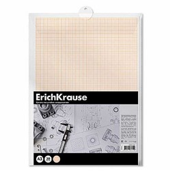 Бумага масштабно-координатная А3 20л в пластиковой папке 63652 ErichKrause