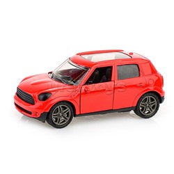 Красная инерционная машинка Хэтчбэк die-cast,1:32, открывающиеся двери