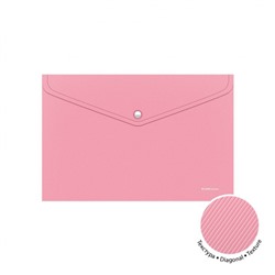 Папка с кнопкой  А4 180мкм 50322 Diagonal Pastel непрозрачная ассорти ErichKrause