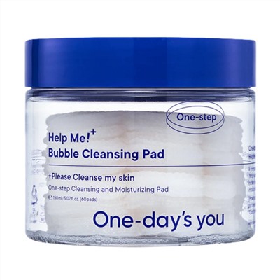 One-day's You Очищающие пузырьковые пэды для лица / Help Me Bubble Cleansing Pad, 60 шт.