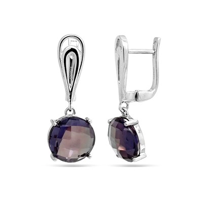 Серьги из серебра синт.александрит, Чудо