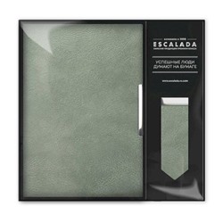 Подарочный набор Ежедневник недатированный А5 "ESCALADA. БАКСТЕР ОЛИВКОВЫЙ" + закладка для книг 70565 Феникс