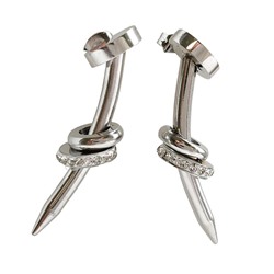 Серьги из стали Гвоздь