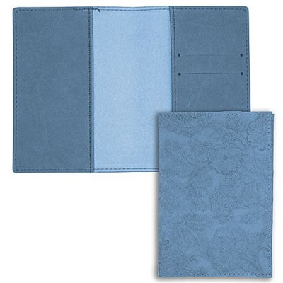 Обложка для паспорта Listoff "Jade. Голубой" искусственная кожа с текстурой ОПК0518 Listoff