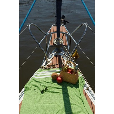 Полотенце для ванны Этель «Персия» 90×170 см, 150 г/м, зеленое