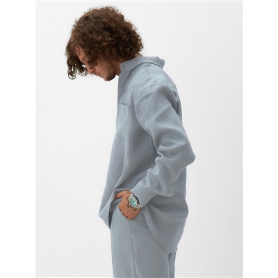 Рубашка мужская с длинным рукавом MIST, размер 56, голубая