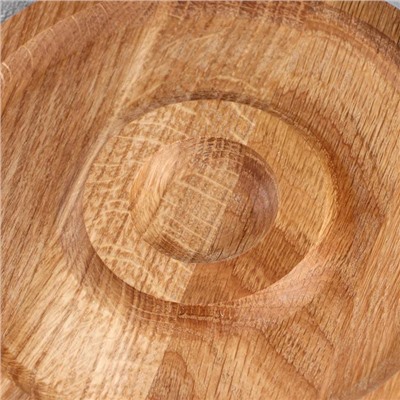 Тарелка-доска для подачи «Вселенная», d=20 см, массив ясеня