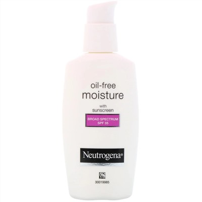 Neutrogena, увлажняющий крем для лица с защитой от УФА/УФВ, без масла, солнцезащитный фактор SPF 35, 73 мл (2,5 жидк. унции)