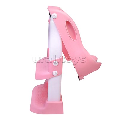 Детская накладка на унитаз со ступенькой (розовый)