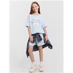 КОМПЛЕКТ ДЛЯ ДЕВОЧЕК (БЛУЗА, ШОРТЫ) 197728