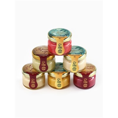 Подарочный набор новогодний «Счастливого Нового года»: чай чёрный, крем-мёд (6 шт.x30 г)