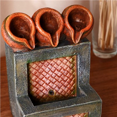 Фонтан настольный «Рувим», 15×12.5×24 см, с подсветкой