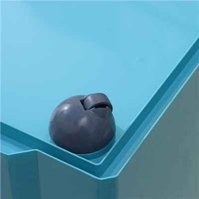 Контейнер для хранения игрушек на колесах Follow Me, 57 л, пластик, синий