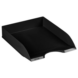 Лоток для бумаг горизонтальный ДЕЛЬТА черный ЛТГ-30460 Стамм