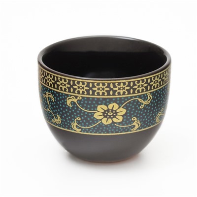 Набор для чайной церемонии ДЖЕКИЧАЙ «Чаоян», 8 предметов, на 6 персон, пиала 65 мл, чайник 175 мл, гундаобэй 180 мл, керамика, чёрный