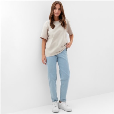 Футболка женская KAFTAN: Basic line, бежевая, размер 40-42