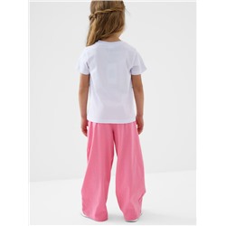 Комплект трикотажный для девочек: фуфайка (футболка), брюки