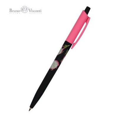 Ручка автоматическая шариковая 0.5мм "HappyClick.Fresh fruity. Питахайя" синяя 20-0241/48 Bruno Visconti