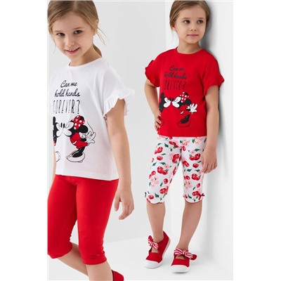 Брюки трикотажные для девочек (легинсы укороченные), 2 пары в комплекте PLAYTODAY, 1242813