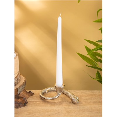 Подсвечник «Змейка», 15×9.5×5 см, алюминий