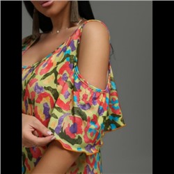 Платье Ялта (Леопард салатовый)