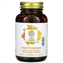Pure Synergy, Organic Super B-Complex, 60 таблеток