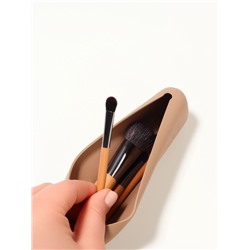 Чехол для кистей, 20×5×2 см, силиконовый, бежевый