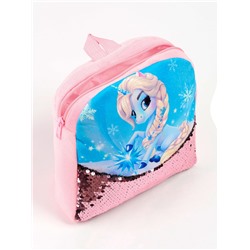 Рюкзак детский с пайетками «Единорог и снежинка» 23×28 см