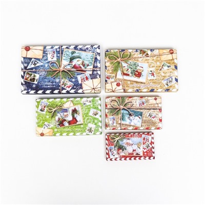 Набор подарочных коробок 10 в 1 «Почта от Деда Мороза», 30×19×11.5 - 12×6.5×4 см