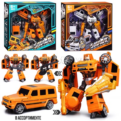 Робот трансформирующийся во внедорожник, в коробке