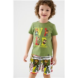 Комплект трикотажный для мальчиков: фуфайка (футболка), шорты PLAYTODAY, 1239803