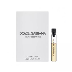 DOLCE & GABBANA VELVET DESERT OUD edp 1.5ml пробник
