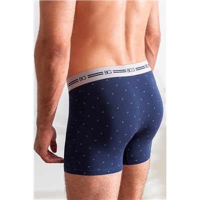 Трусы, набор - 3 штуки муж BeGood UMJ1202J Underwear черный/темно-синий принт/темно-синий