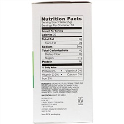 Plum Organics, Little Yums, Organic Teething Wafers, Spinach, Apple & Kale, 6x0.5oz