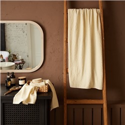 Полотенце махровое «Экономь и Я», 70×140 см, 100% хлопок, 320 г/м², молочное