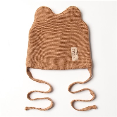 Шапка детская MINAKU, размер 46-48, коричневая