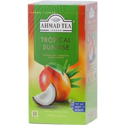 AHMAD TEA. Flavoured Collection. Tropical Sunrise карт.упаковка, 25 пак.