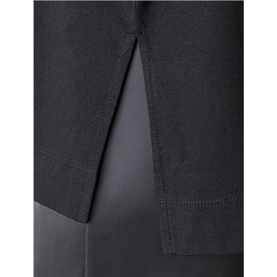 Футболка оверсайз с принтом стразами из премиального хлопка с эластаном