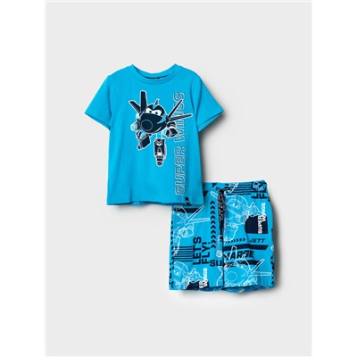 Комплект трикотажный для мальчиков: фуфайка (футболка), шорты