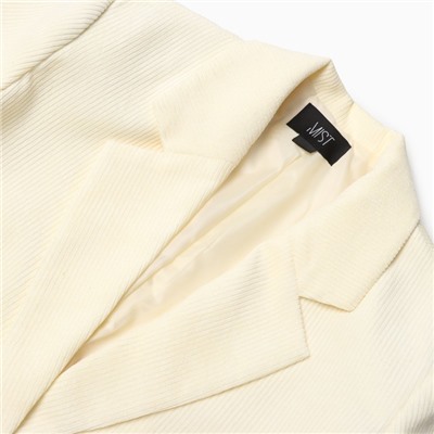 Пиджак женский MIST Velvet, размер 44-46, молочный