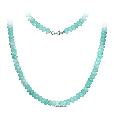 Колье из серебра с агатом родированное ОАГ1-2509гр45