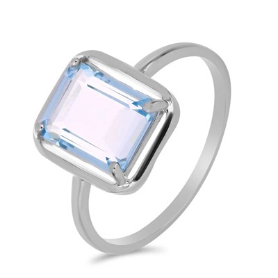 Кольцо из серебра топаз, Астра2