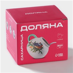 Сахарница с ложкой Доляна «Флора и Фауна», 200 мл