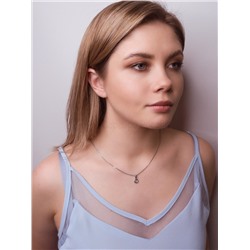 Серьги-пусеты из серебра с нат. перламутром родированные 925 пробы С-3902рп484